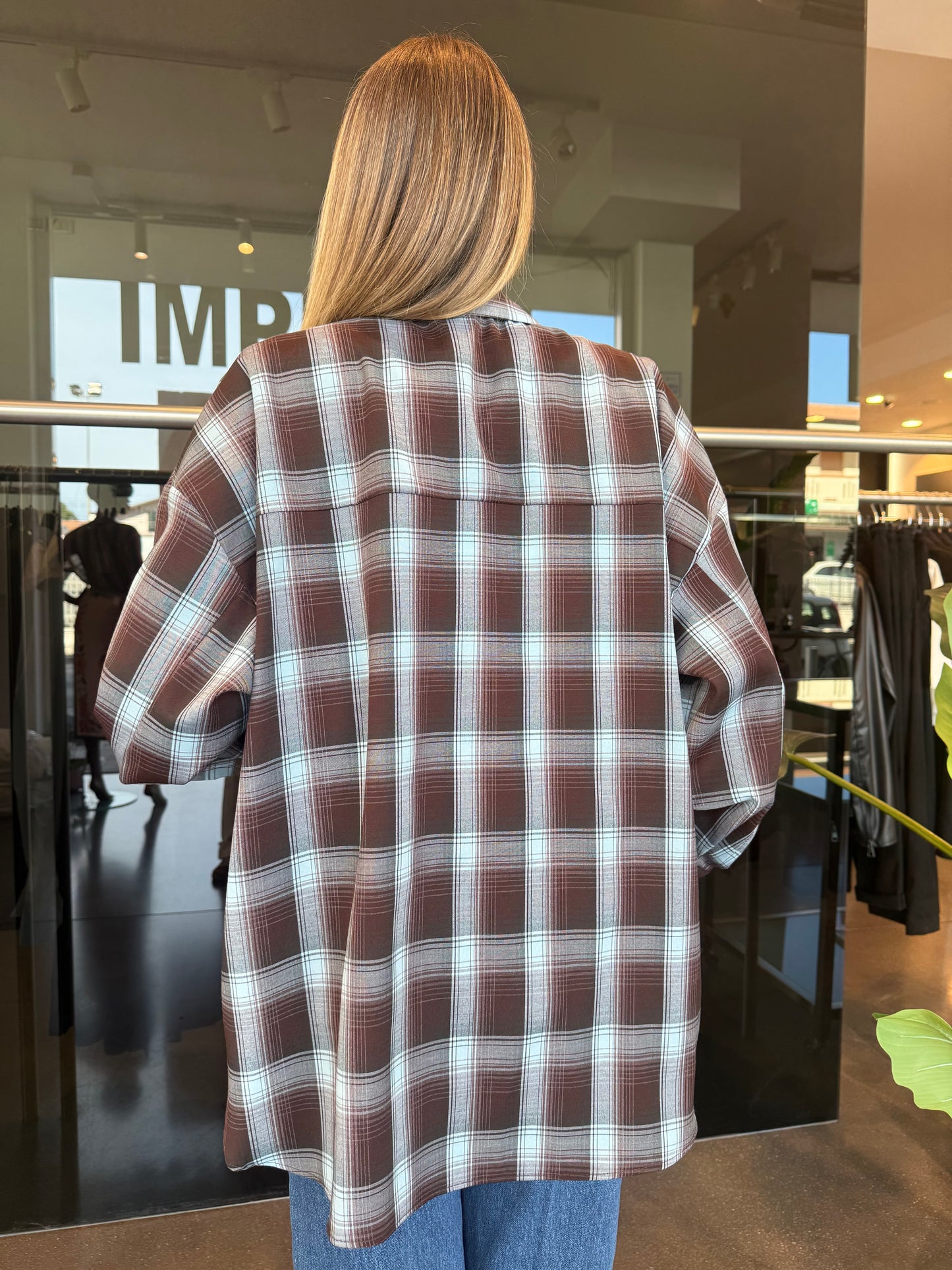 Imperial camicia check over