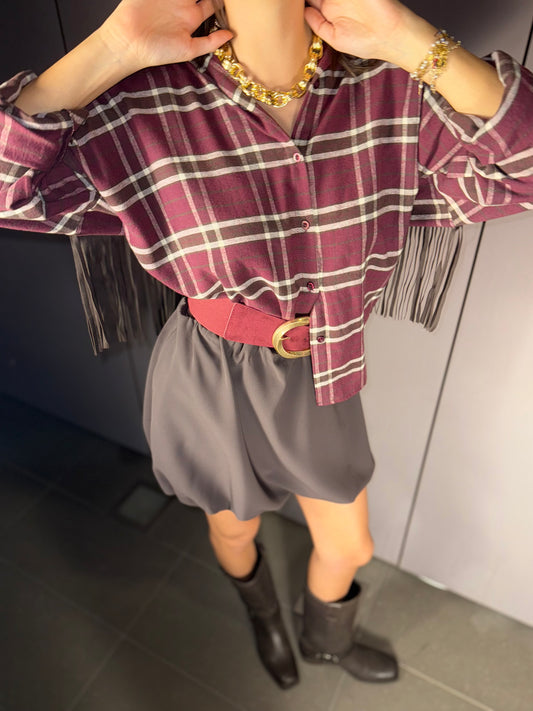 Camicia con frange