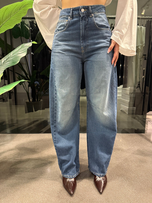 Jeans barrel denim