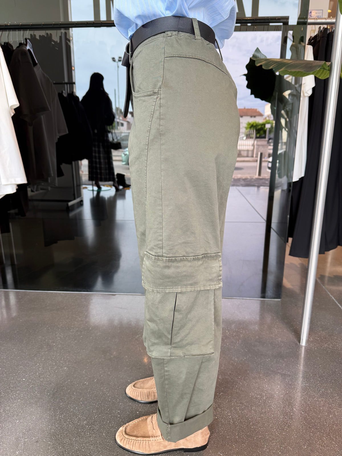 Pantalone cargo - verde