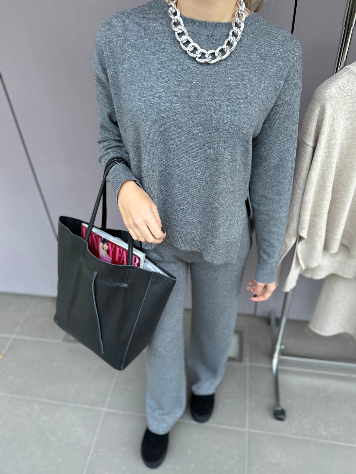 Set coordinato in maglia