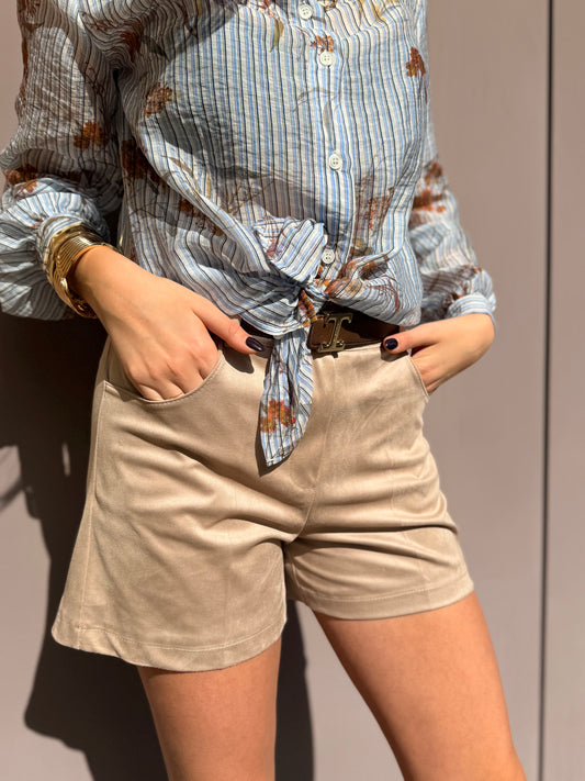Short effetto suede