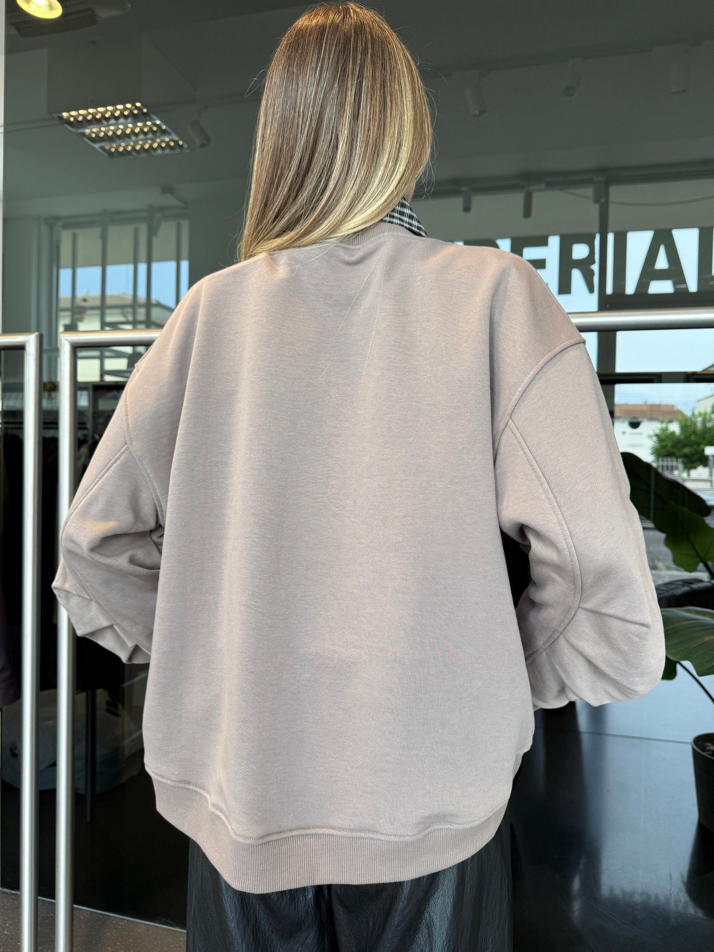 Felpa tortora “stylish”