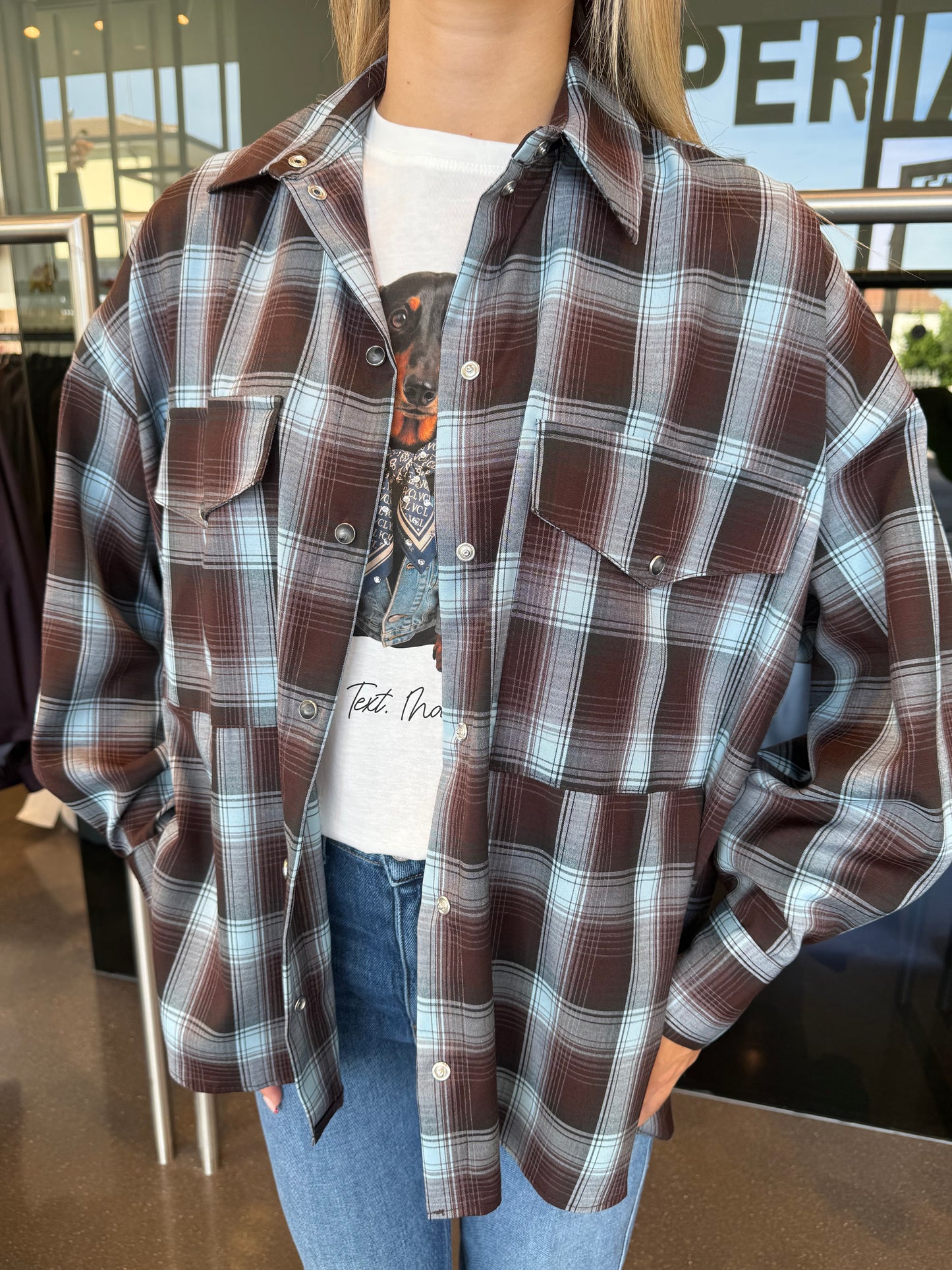 Imperial camicia check over