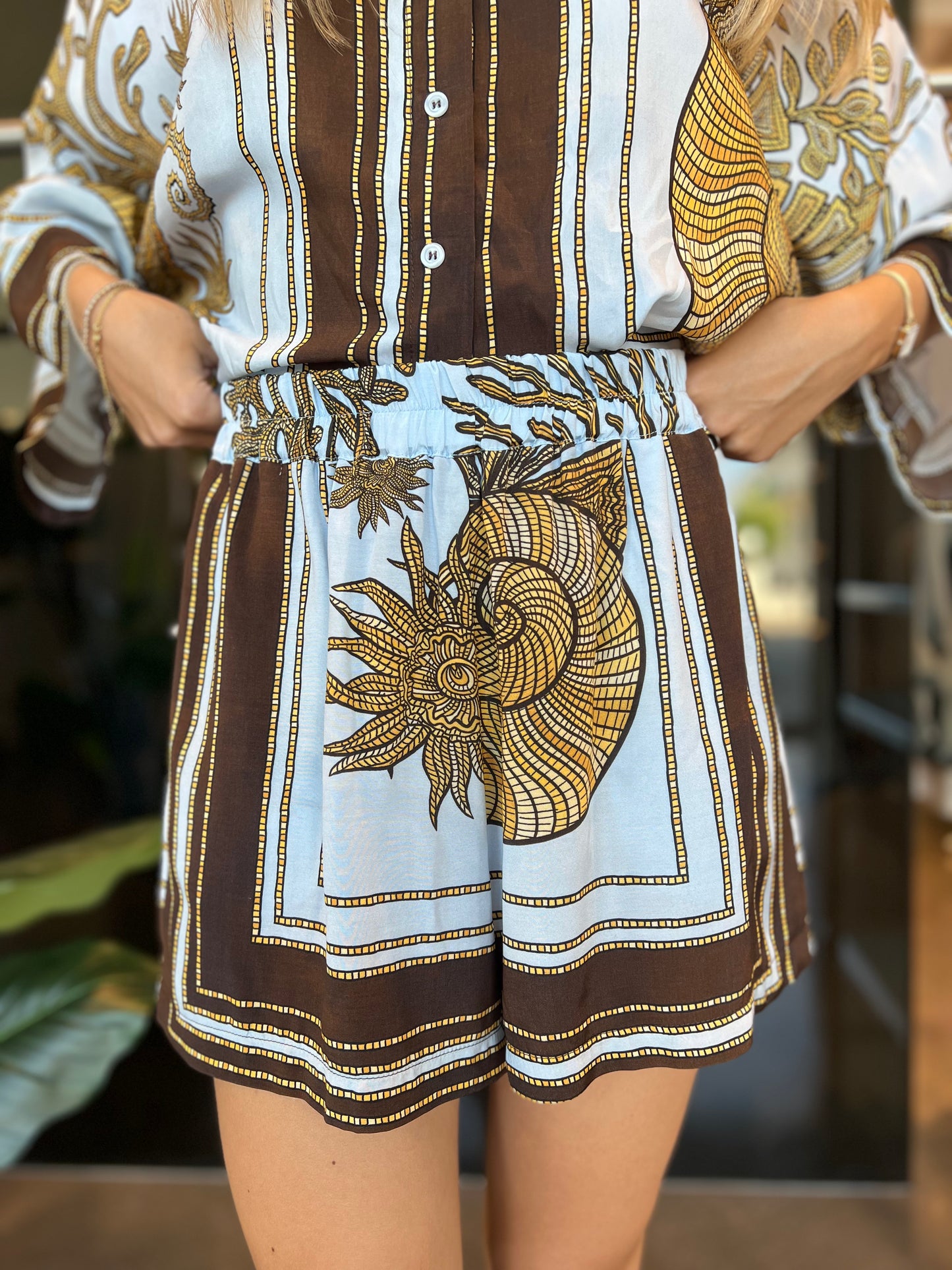 Short+camicia fantasia